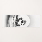 Yoga Reiki Einbeinige Königtaube Pose Wasserfarbe Yogamatte (Vorderseite (Horizontal))