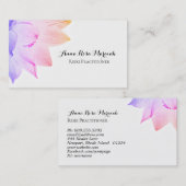 *~* Yoga Reiki Energy Healer Light Fill Lotus Visitenkarte (Vorne/Hinten)