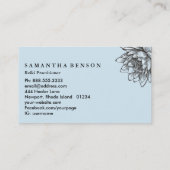 Yoga Reiki Energy Healer Light Flight Lotus Visitenkarte (Rückseite)