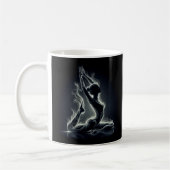 Yoga Reiki Instructor Einbeinige Königstauben-Pose Kaffeetasse (Links)