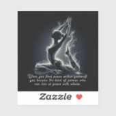 Yoga Reiki Instructor Pose Aufkleber (Blatt)