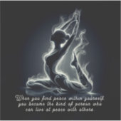 Yoga Reiki Instructor Pose Aufkleber (Vorderseite)