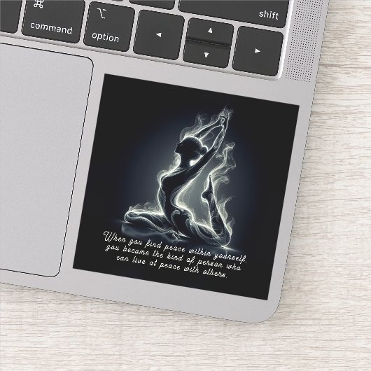 Yoga Reiki Instructor Pose Aufkleber (Detail)