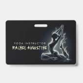Yoga Reiki Instructor Pose Ausweis (Rückseite)