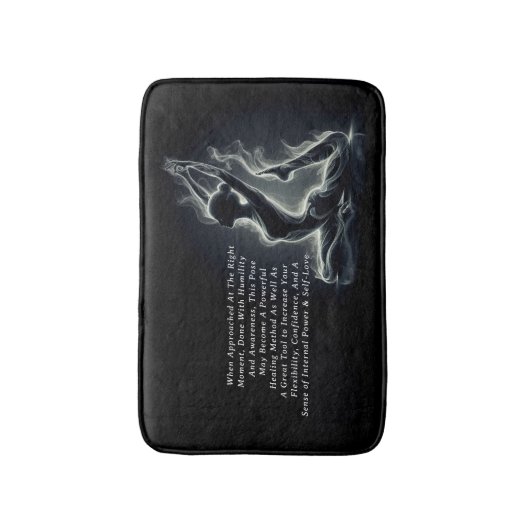 Yoga Reiki Instructor Pose Badematte (Vorderseite Vertikal)