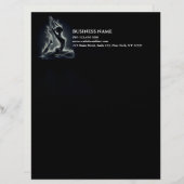 Yoga Reiki Instructor Pose Briefbogen (Vorne/Hinten)