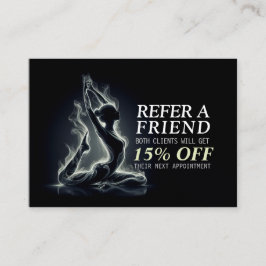 Yoga Reiki Instructor Pose Empfehlungskarte