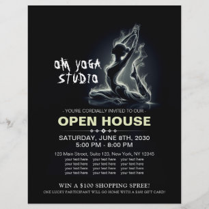 Yoga Reiki Instructor Pose Flyer