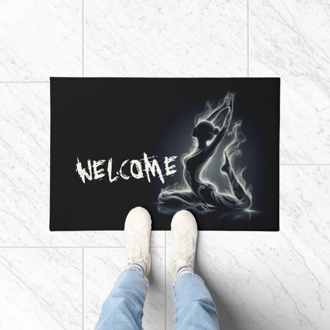 Yoga Reiki Instructor Pose Fußmatte (Indoor)