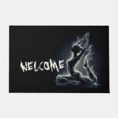 Yoga Reiki Instructor Pose Fußmatte (Vorderseite)