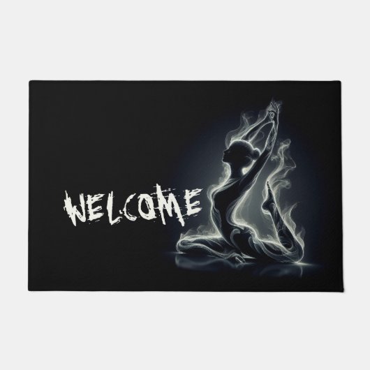 Yoga Reiki Instructor Pose Fußmatte (Vorderseite)