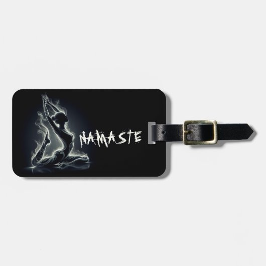 Yoga Reiki Instructor Pose Gepäckanhänger (Vorderseite horizontal)