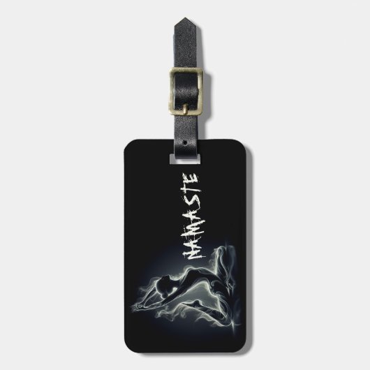 Yoga Reiki Instructor Pose Gepäckanhänger (Vorderseite vertikal)