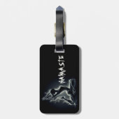 Yoga Reiki Instructor Pose Gepäckanhänger (Rückseite vertikal)