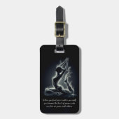 Yoga Reiki Instructor Pose Gepäckanhänger (Vorderseite vertikal)