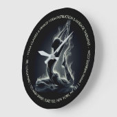 Yoga Reiki Instructor Pose Große Wanduhr (Winkel)