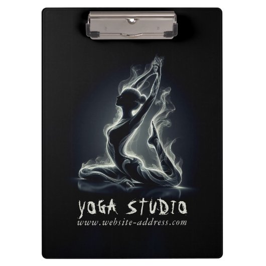 Yoga Reiki Instructor Pose Klemmbrett (Vorderseite)