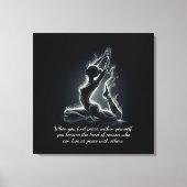 Yoga Reiki Instructor Pose Leinwanddruck (Vorderseite)