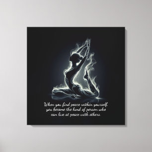 Yoga Reiki Instructor Pose Leinwanddruck