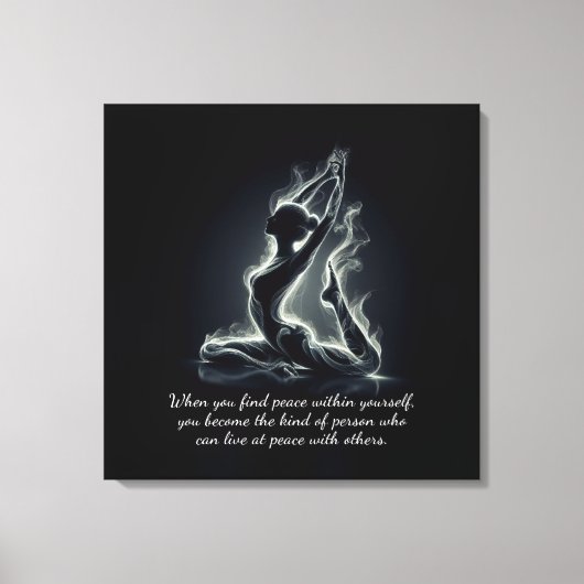 Yoga Reiki Instructor Pose Leinwanddruck (Vorderseite)