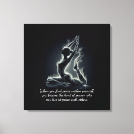 Yoga Reiki Instructor Pose Leinwanddruck