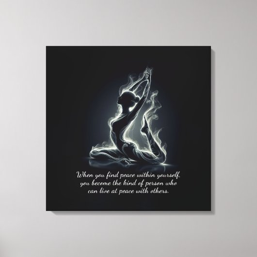 Yoga Reiki Instructor Pose Leinwanddruck (Vorderseite)