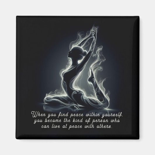 Yoga Reiki Instructor Pose Magnet (Vorne)