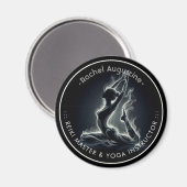 Yoga Reiki Instructor Pose Magnet (Vorderseite/Rückseite)