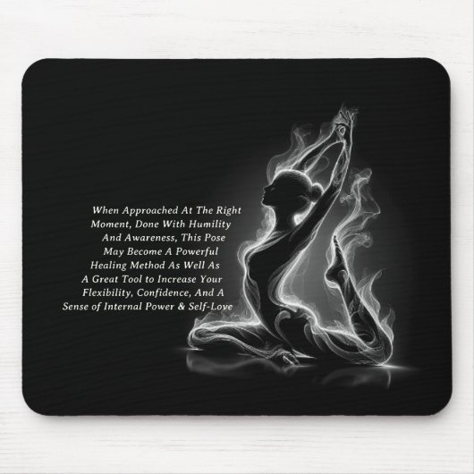 Yoga Reiki Instructor Pose Mousepad (Vorne)