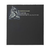 Yoga Reiki Instructor Pose Notizblock (Vorderseite)