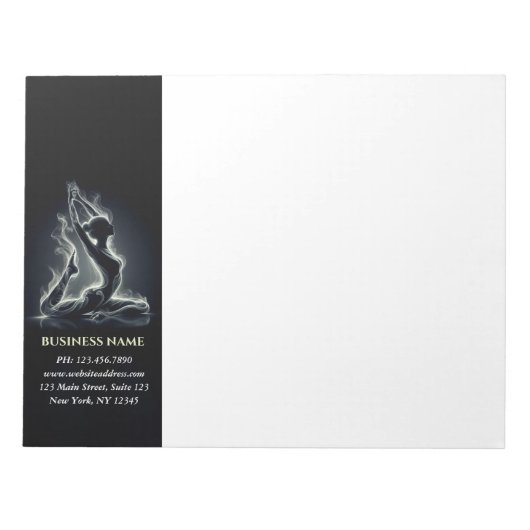 Yoga Reiki Instructor Pose Notizblock (Vorderseite)