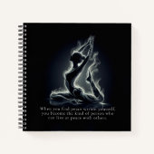 Yoga Reiki Instructor Pose Notizblock (Vorderseite)