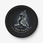 Yoga Reiki Instructor Pose Pappteller (Vorderseite)