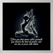 Yoga Reiki Instructor Pose Poster (Vorne)