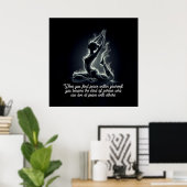 Yoga Reiki Instructor Pose Poster (Heimbüro)