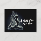 Yoga Reiki Instructor Pose Rabattkarte (Vorderseite)