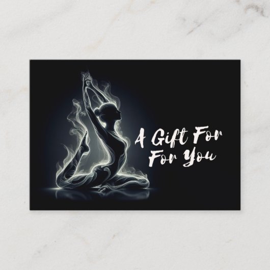 Yoga Reiki Instructor Pose Rabattkarte (Vorderseite)