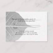 Yoga Reiki Instructor Pose Rabattkarte (Rückseite)