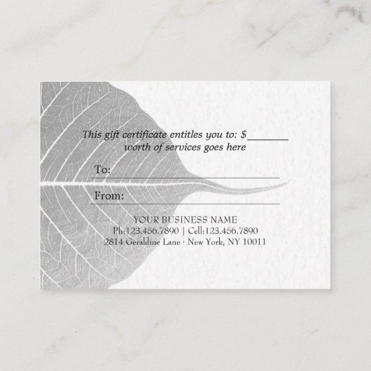 Yoga Reiki Instructor Pose Rabattkarte (Rückseite)