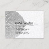 Yoga Reiki Instructor Pose Rabattkarte (Rückseite)