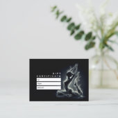 Yoga Reiki Instructor Pose Rabattkarte (Stehend Vorderseite)