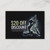 Yoga Reiki Instructor Pose Rabattkarte (Vorderseite)