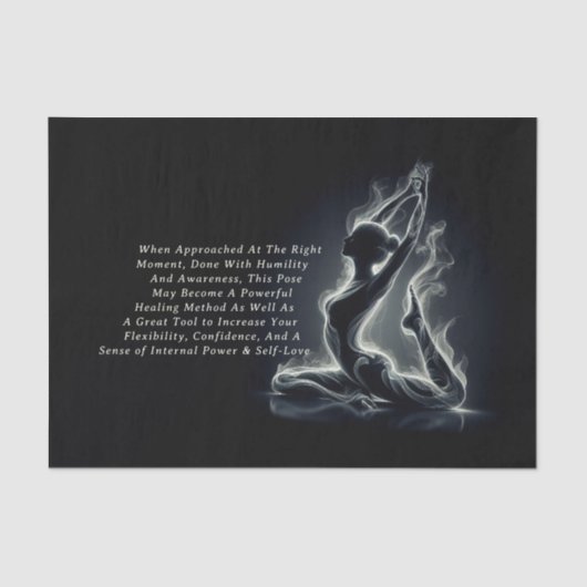 Yoga Reiki Instructor Pose Seidenpapier (Vorderseite)