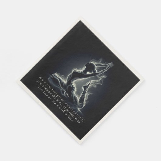 Yoga Reiki Instructor Pose Serviette (Ecke)