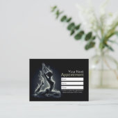 Yoga Reiki Instructor Pose Terminkarte (Stehend Vorderseite)