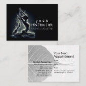 Yoga Reiki Instructor Pose Terminkarte (Vorne/Hinten)