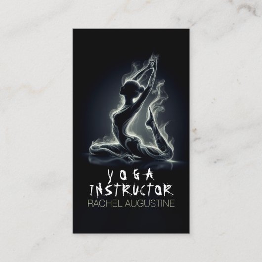 Yoga Reiki Instructor Pose Terminkarte (Vorderseite)