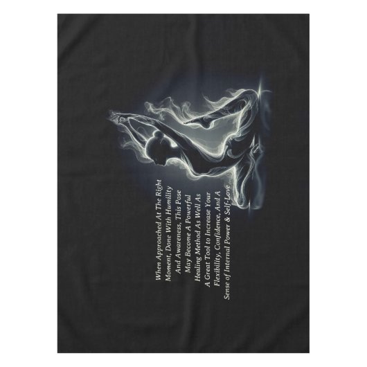 Yoga Reiki Instructor Pose Tischdecke (Vorderseite)