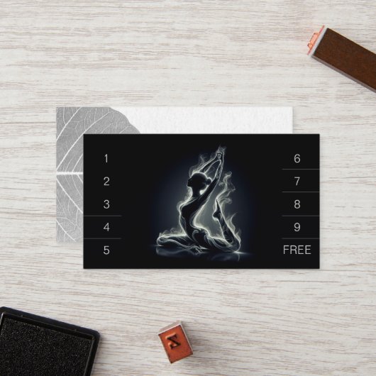 Yoga Reiki Instructor Pose Treuekarte (Vorderseite/Rückseite Beispiel)