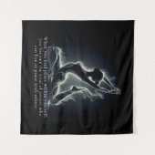 Yoga Reiki Instructor Pose Wandteppich (Vorderseite (Horizontal))